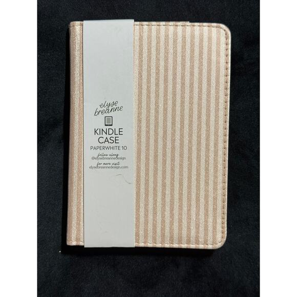 Elyse Breanne Other - Elyse Breanne Paperwhite 10 Kindle Case Beige Stripe NEW